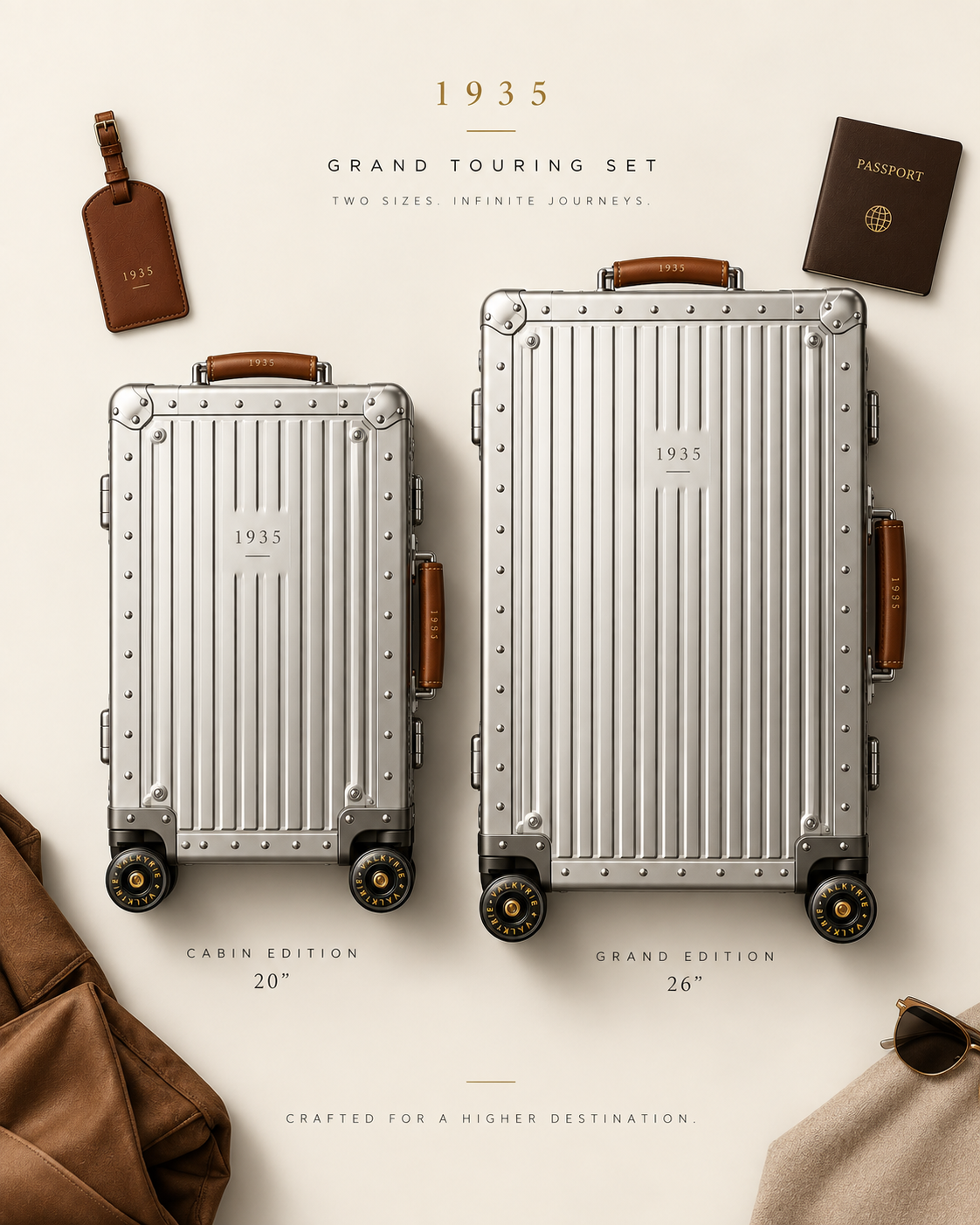 1935 Silver Trunk™ — Grand Touring Set