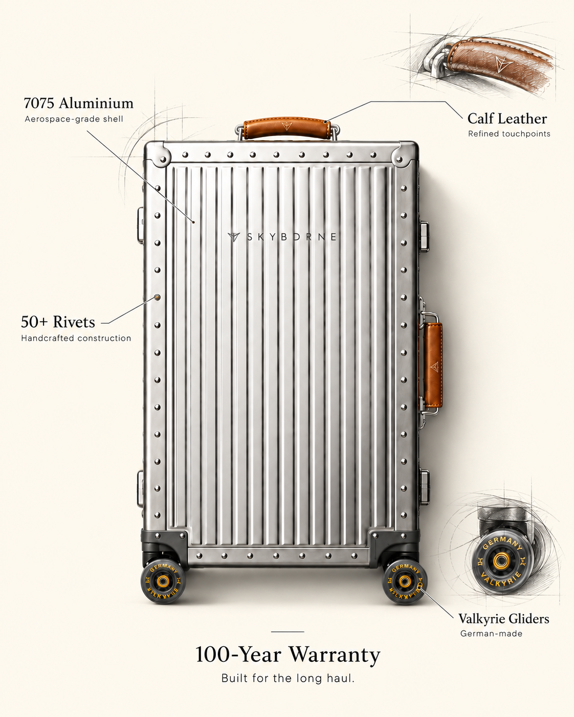 1935 H1 Silver Trunk™ — Grand 26”