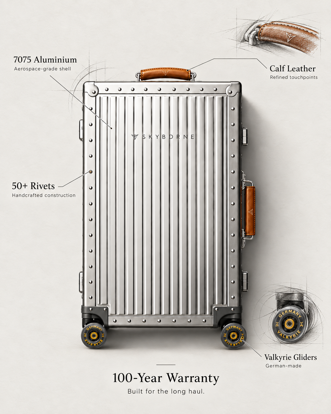1935 Silver Trunk™ — Grand Touring Set