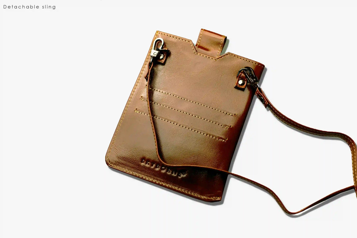 Skyborne - iTravel MINI passport wallet golden oak